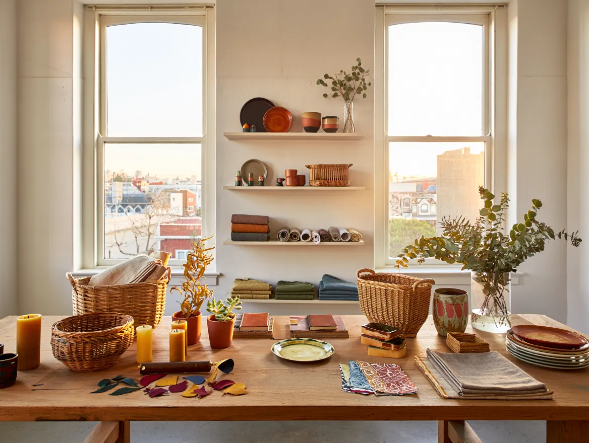 Handmade decor and artisan craft collection in our San Francisco studio